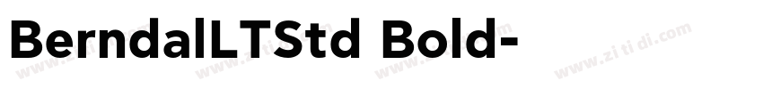 BerndalLTStd Bold字体转换